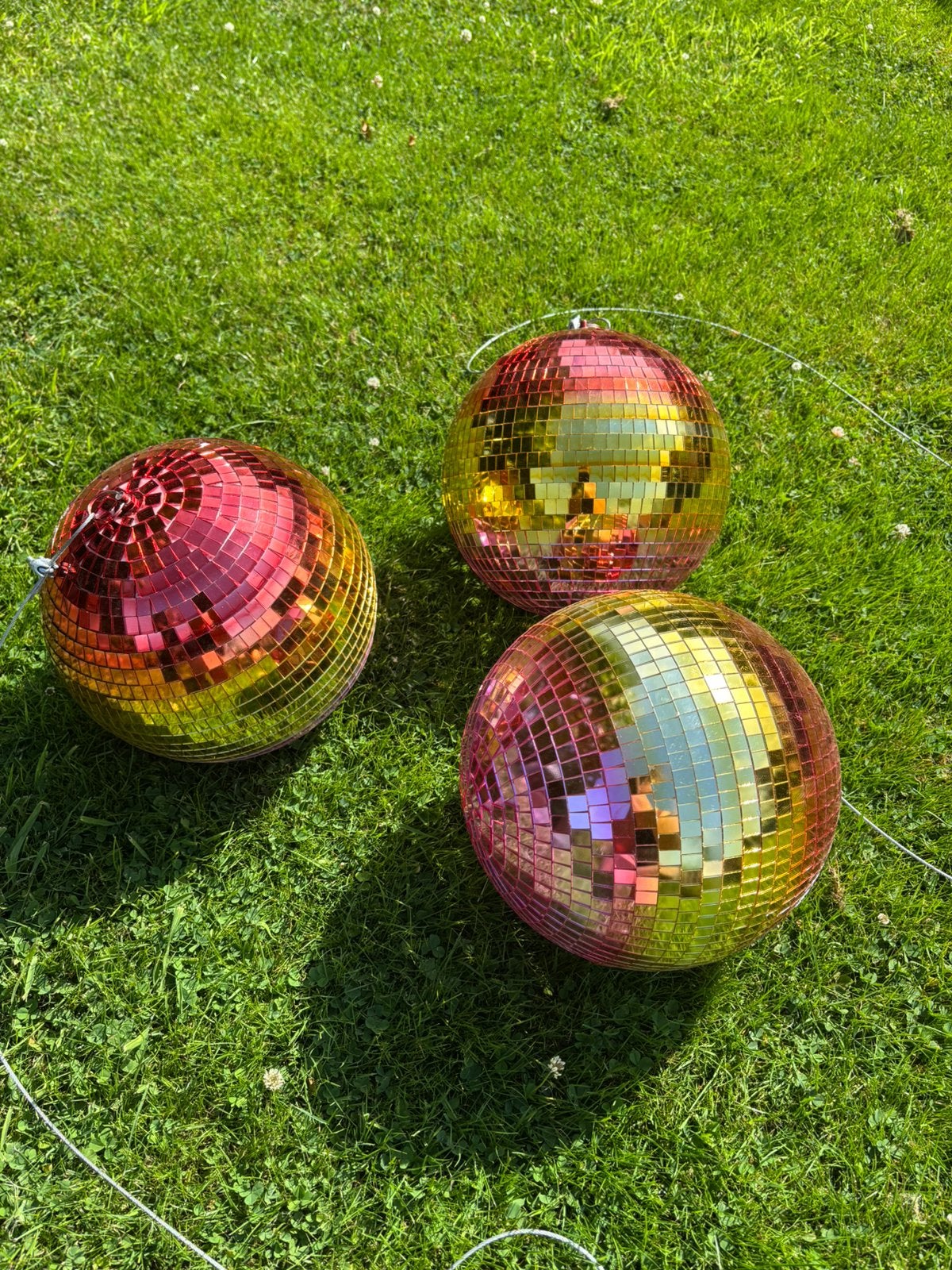 Discobollen 3 kleuren 20cm, Ophalen, Zo goed als nieuw, Licht