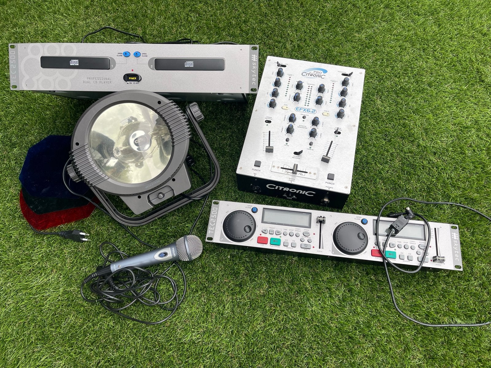 Citronic EFX6:2 Mixer en Skytec TEC2500 Dual CD Speler, Ophalen of Verzenden, Gebruikt, Dj-set, Overige merken