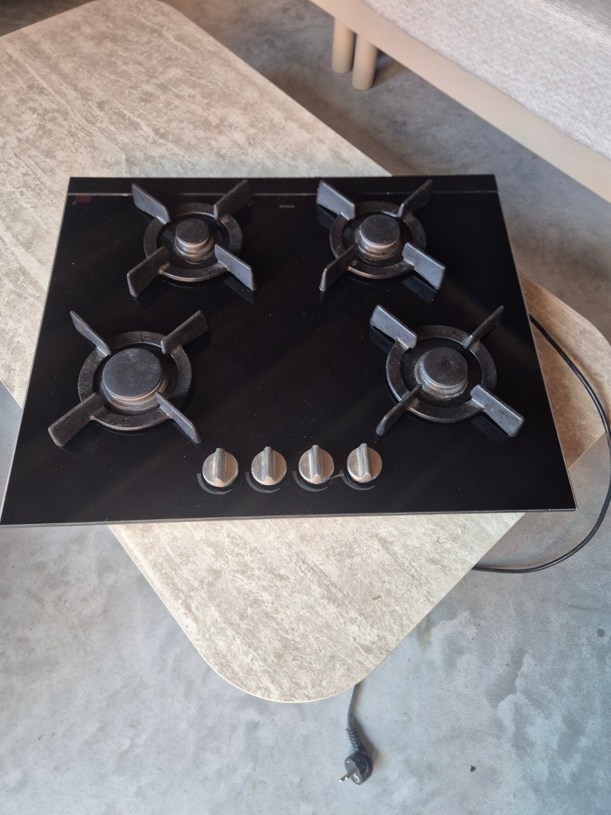 atag gas kookplaat, Witgoed en Apparatuur, Kookplaten, Ophalen, Inbouw, Gas, 4 kookzones