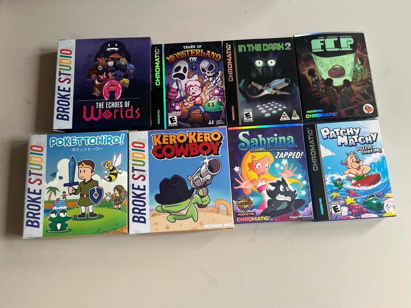 9 ModRetro en Broke Studio Gameboy spellen, Avontuur en Actie, 1 speler, Ophalen of Verzenden, Zo goed als nieuw