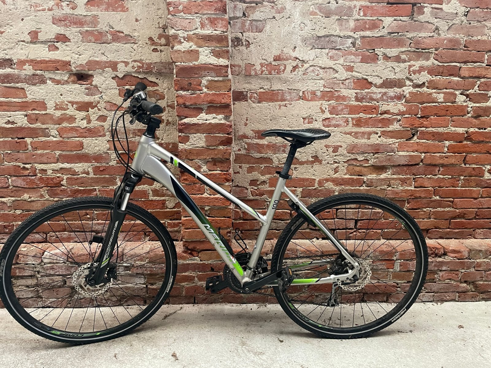 Merida Crossway 100 lady silk titan/green, 28 inch, Zo goed als nieuw, Schijfrem, Ophalen