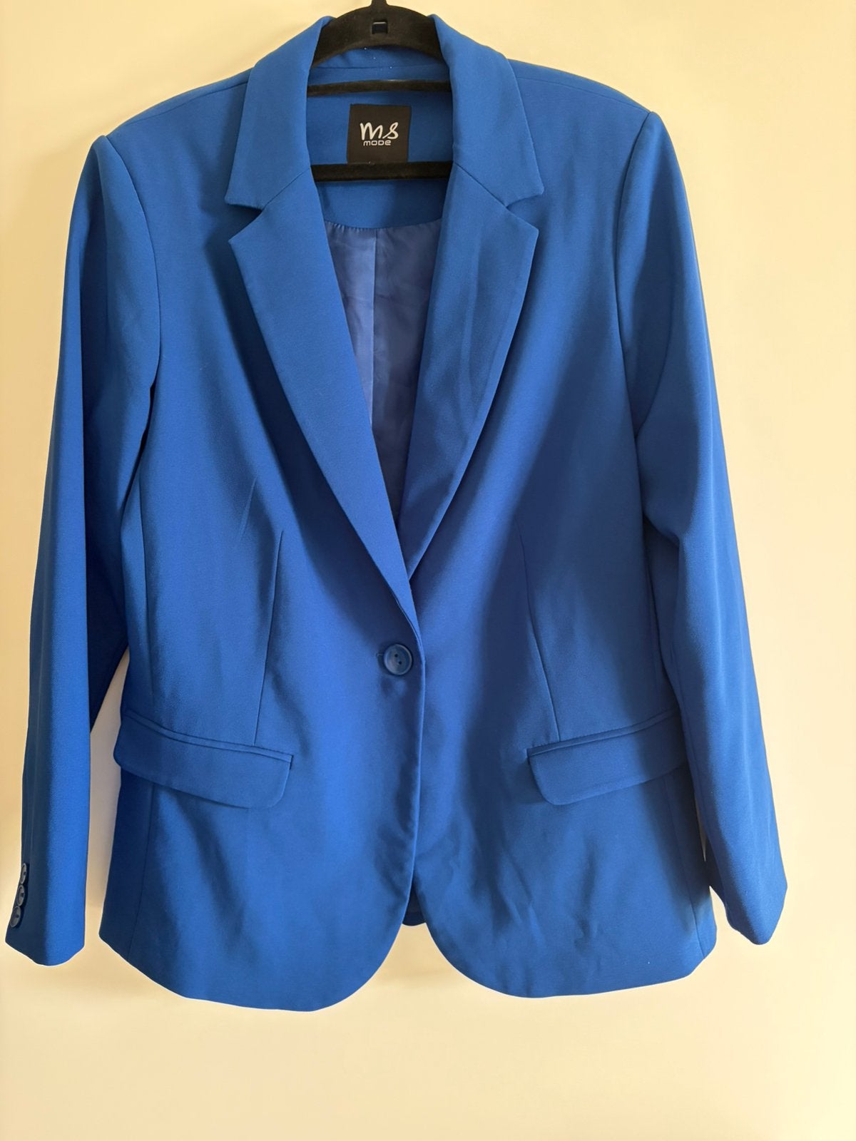 MS Mode blazer, Blauw, Maat 42/44 (L), Ophalen of Verzenden, Zo goed als nieuw