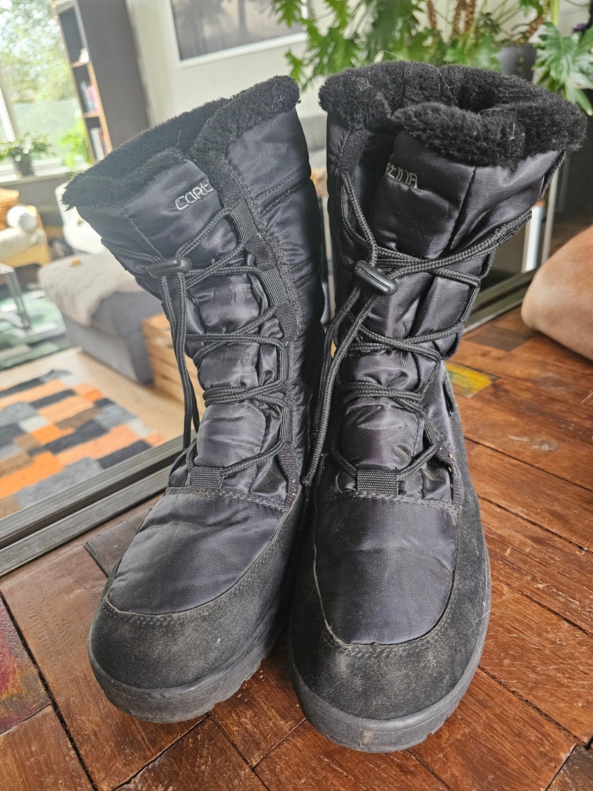 Zwarte snowboots maat 40, Ophalen of Verzenden, Gedragen, Zwart, Snowboots