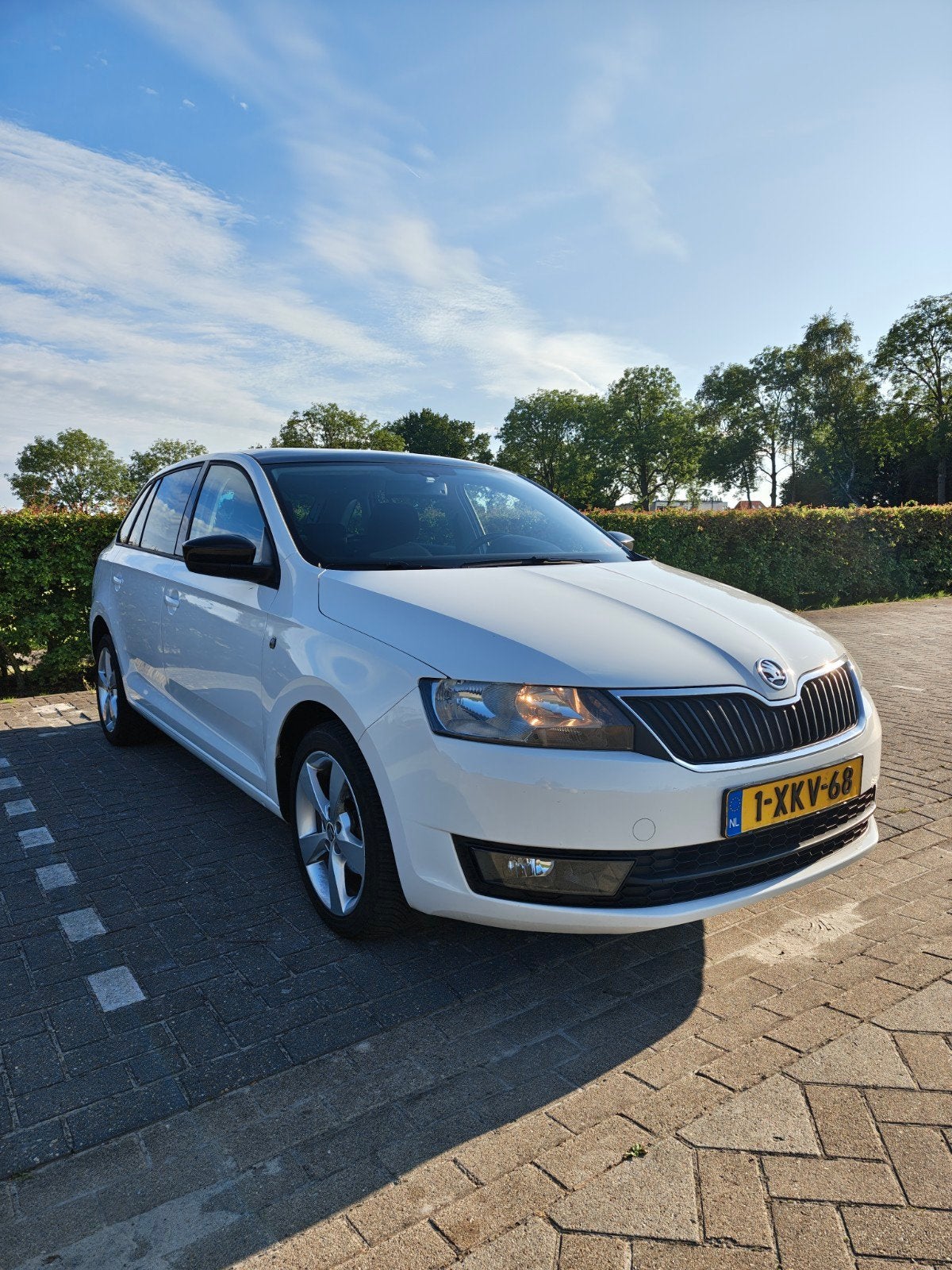 Skoda Rapid Spaceback 1.2 TSI Greentech, Auto's, Voorwielaandrijving, Zwart, Wit, Particulier