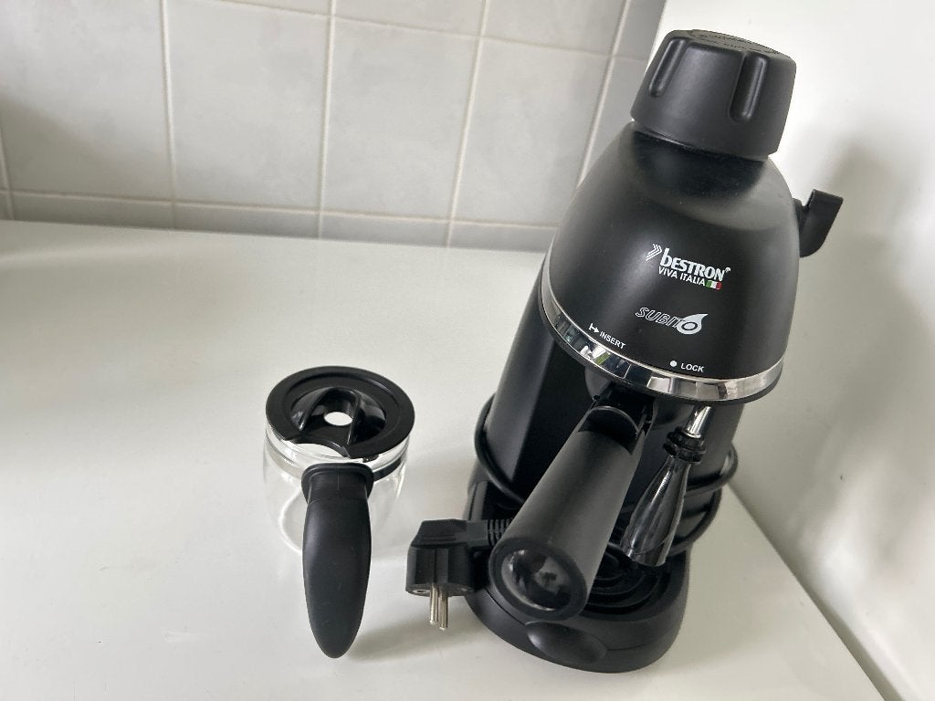Espressomachine, Witgoed en Apparatuur, Gebruikt, Espresso apparaat, Gemalen koffie, 2 tot 4 kopjes