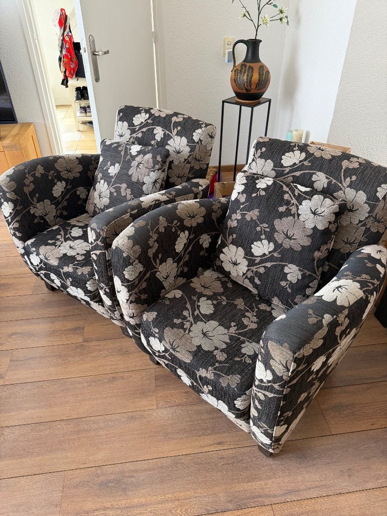 Fauteuil 2 stuks, Huis en Inrichting, Fauteuils, Ophalen, Gebruikt, 75 tot 100 cm, Stof