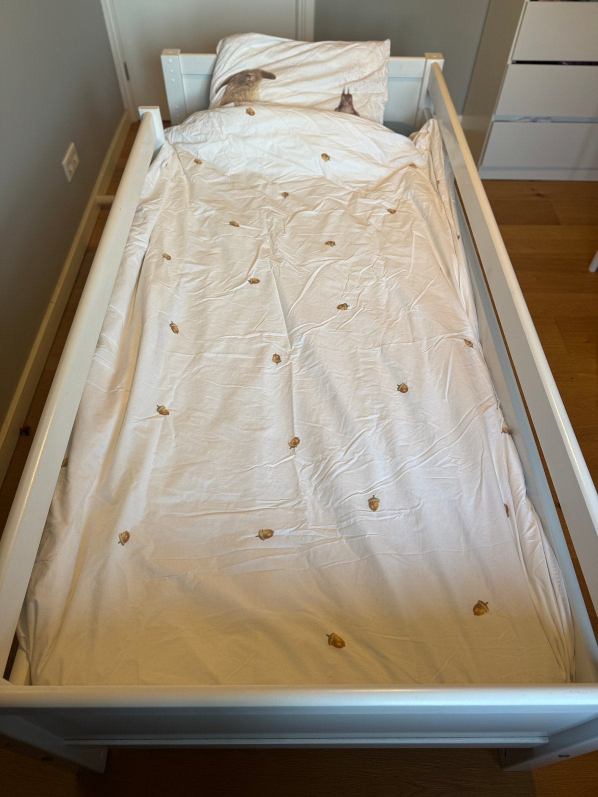 Kinderbed Jip van Flexworld, Ophalen, 90 cm, Eenpersoons, Zo goed als nieuw