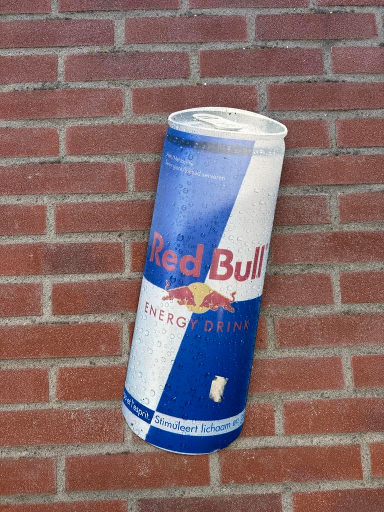 Red Bull blik reclamebord - uniek decoratiestuk, Verzamelen, Merken en Reclamevoorwerpen, Ophalen of Verzenden, Zo goed als nieuw