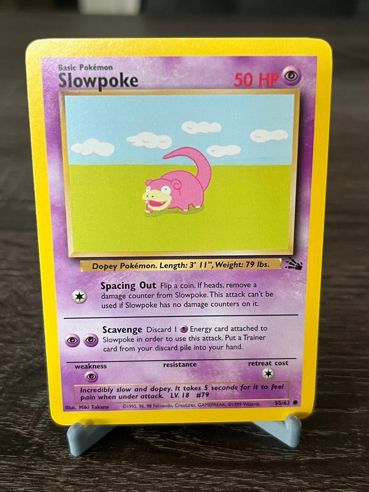Slowpoke (55/62) - Fossil - EX, Ophalen of Verzenden, Zo goed als nieuw, Losse kaart