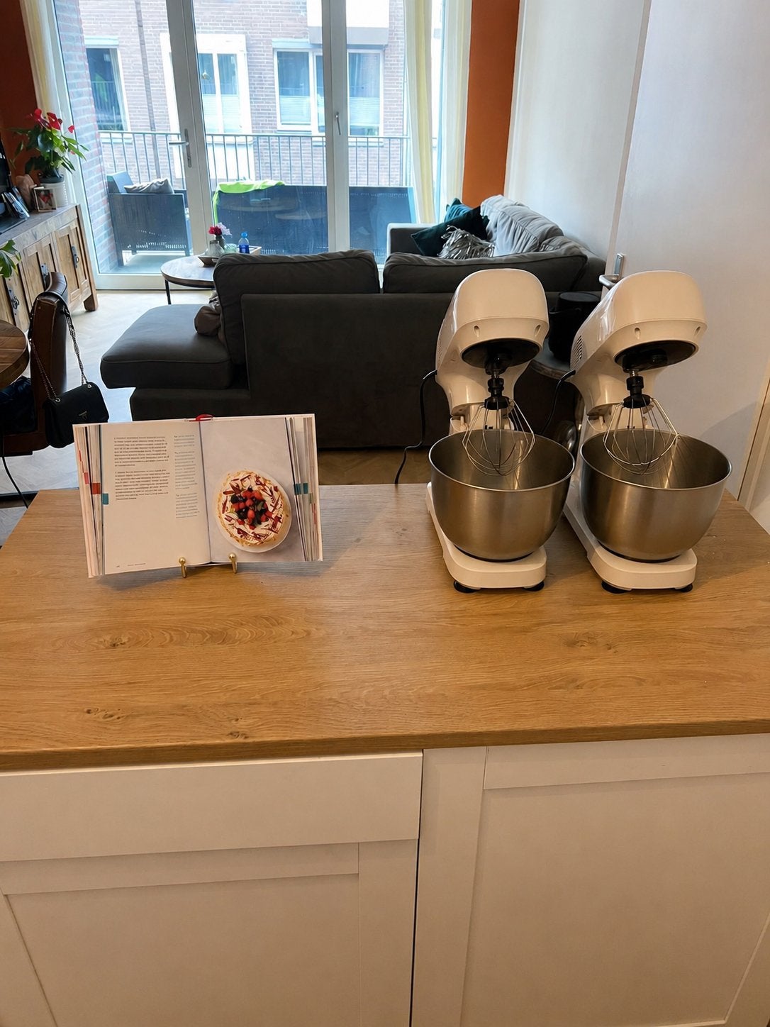 Tefal keukenmixer crèmekleurig, Ophalen, Zo goed als nieuw