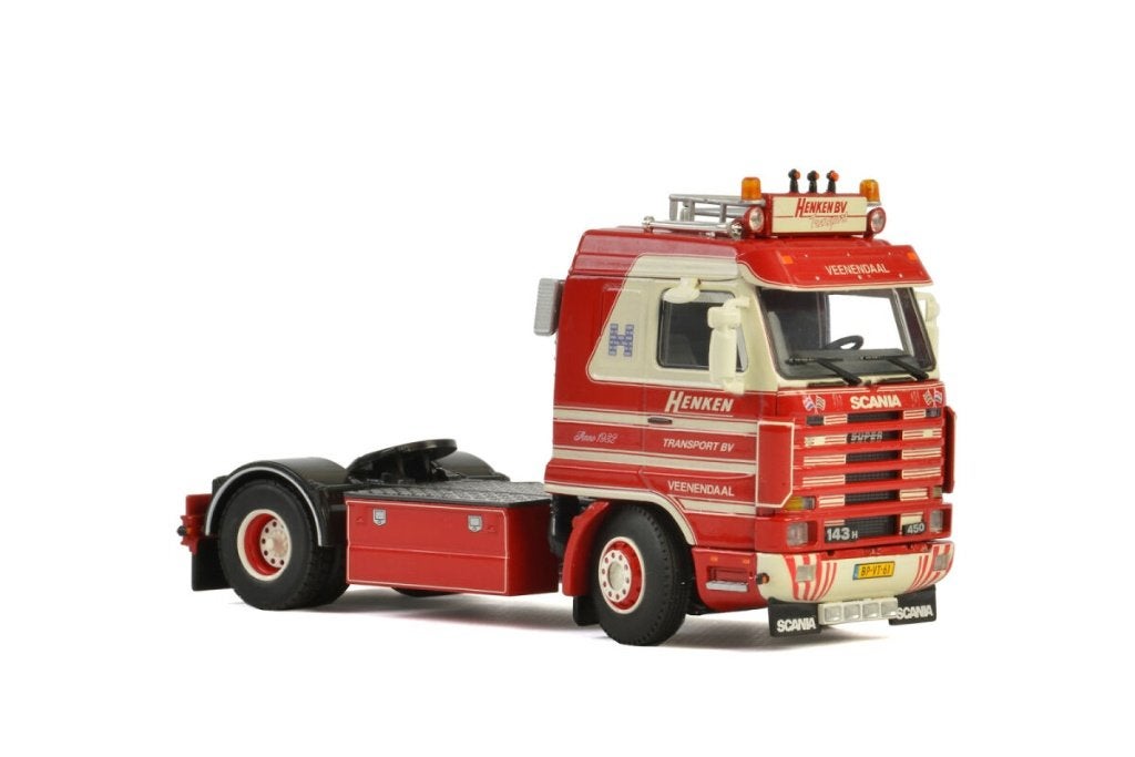 GEZOCHT! Scania 143 van henken transport, Ophalen of Verzenden, Zo goed als nieuw, Bus of Vrachtwagen, Wsi