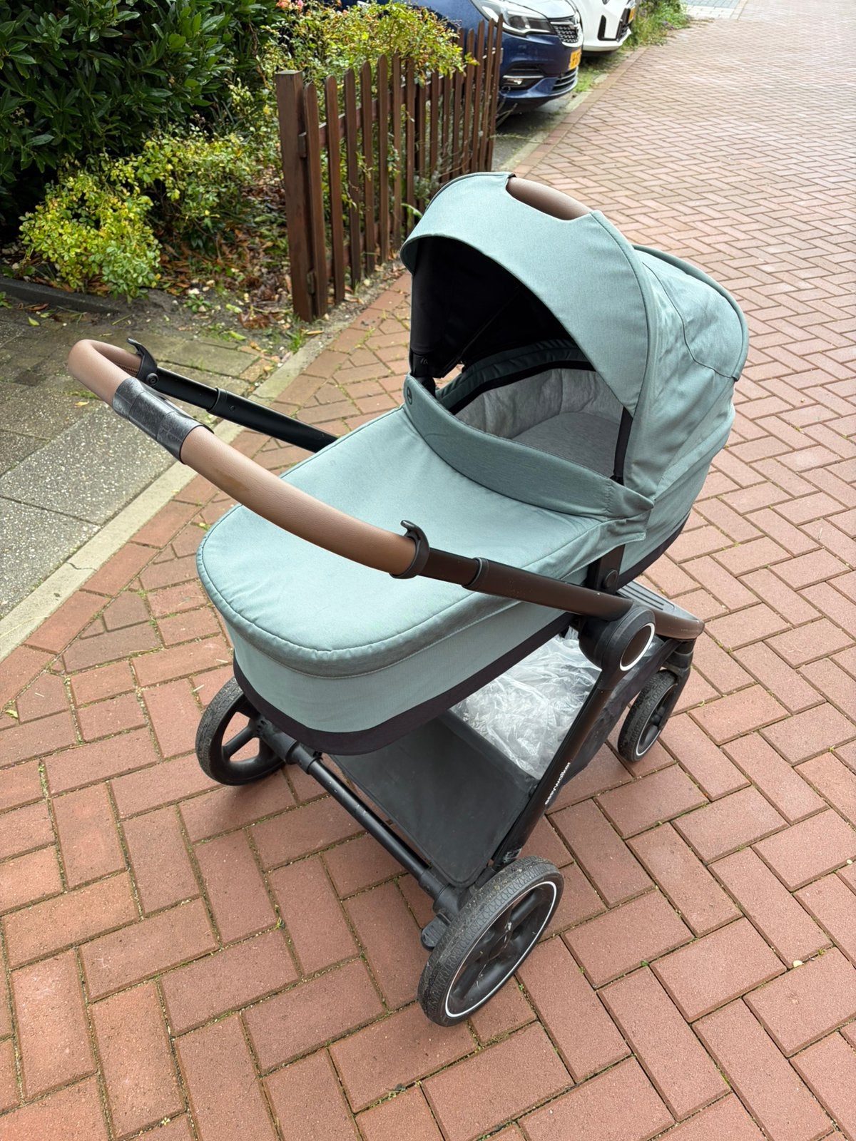 Easywalker Kinderwagen Rudey groen + regenhoes, Gebruikt, Met reiswieg, Ophalen, Kinderwagen