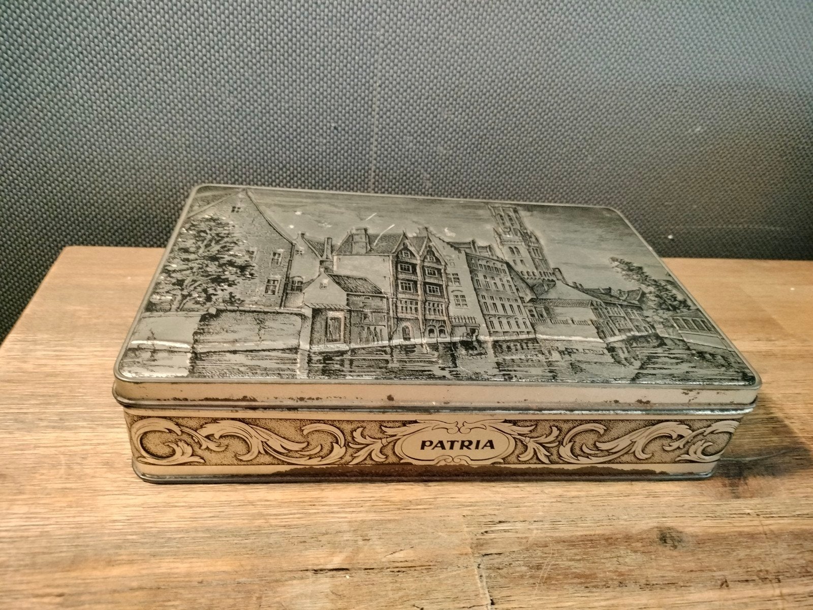 Vintage Patria koekblik., Ophalen of Verzenden, Gebruikt