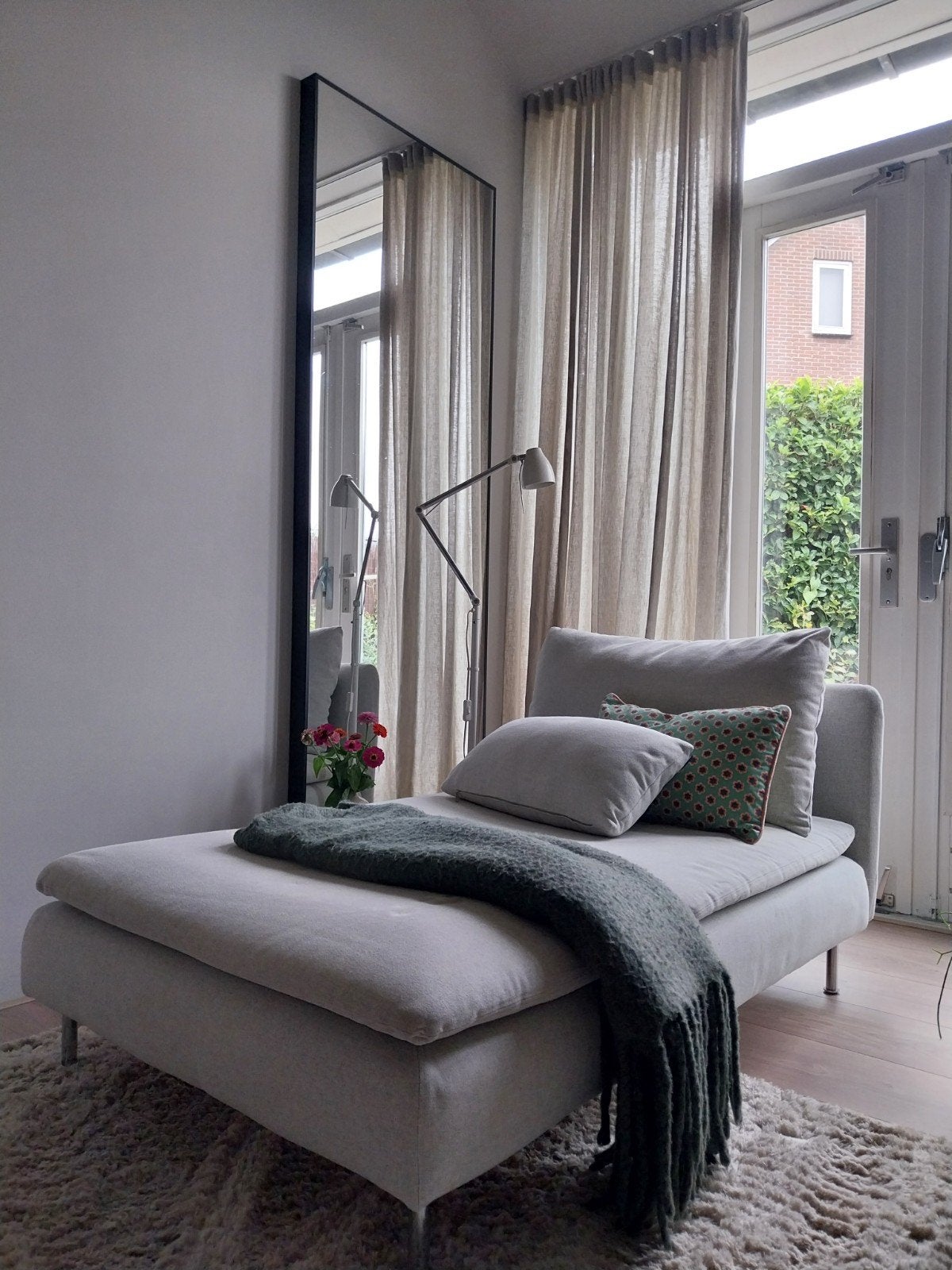 IKEA Söderhamn loungebank - Gunnared beige, Ophalen, Eenpersoons, 100 tot 125 cm, Zo goed als nieuw