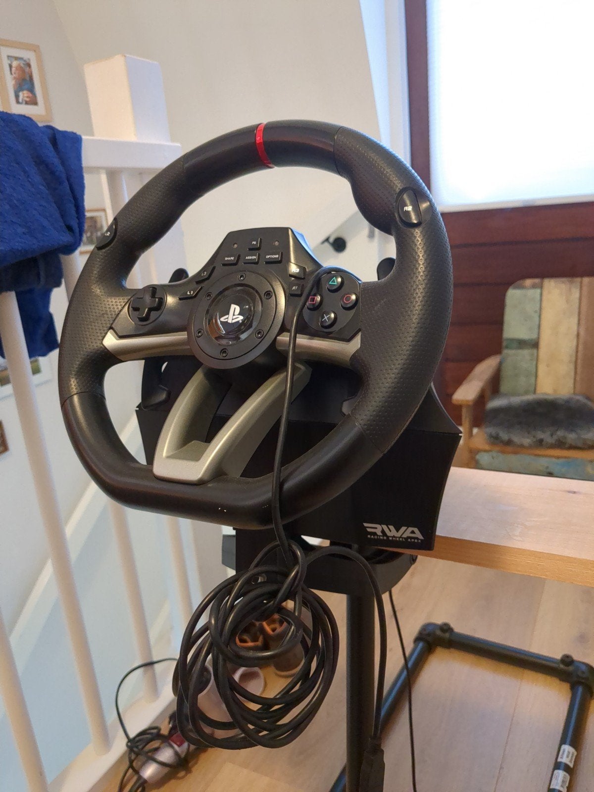 Hori RWA Racestuur en Pedalen voor PlayStation, Ophalen, Gebruikt, Stuur of Pedalen, PlayStation 4