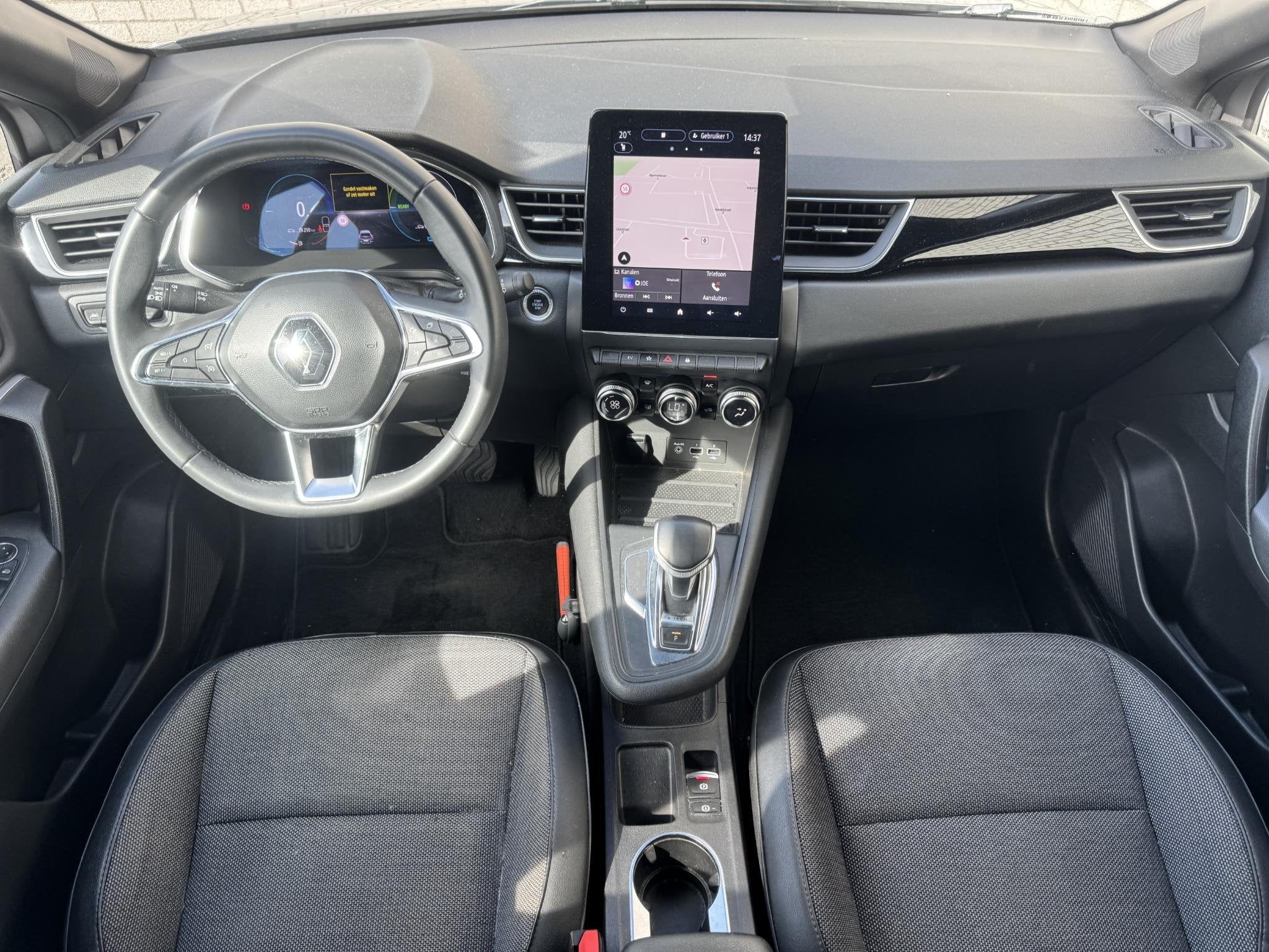 Renault Captur 1.6 E-Tech Hybrid 145 Rive Gauche | Trekhaak, Gebruikt, Leder en Stof, Origineel Nederlands, Bedrijf