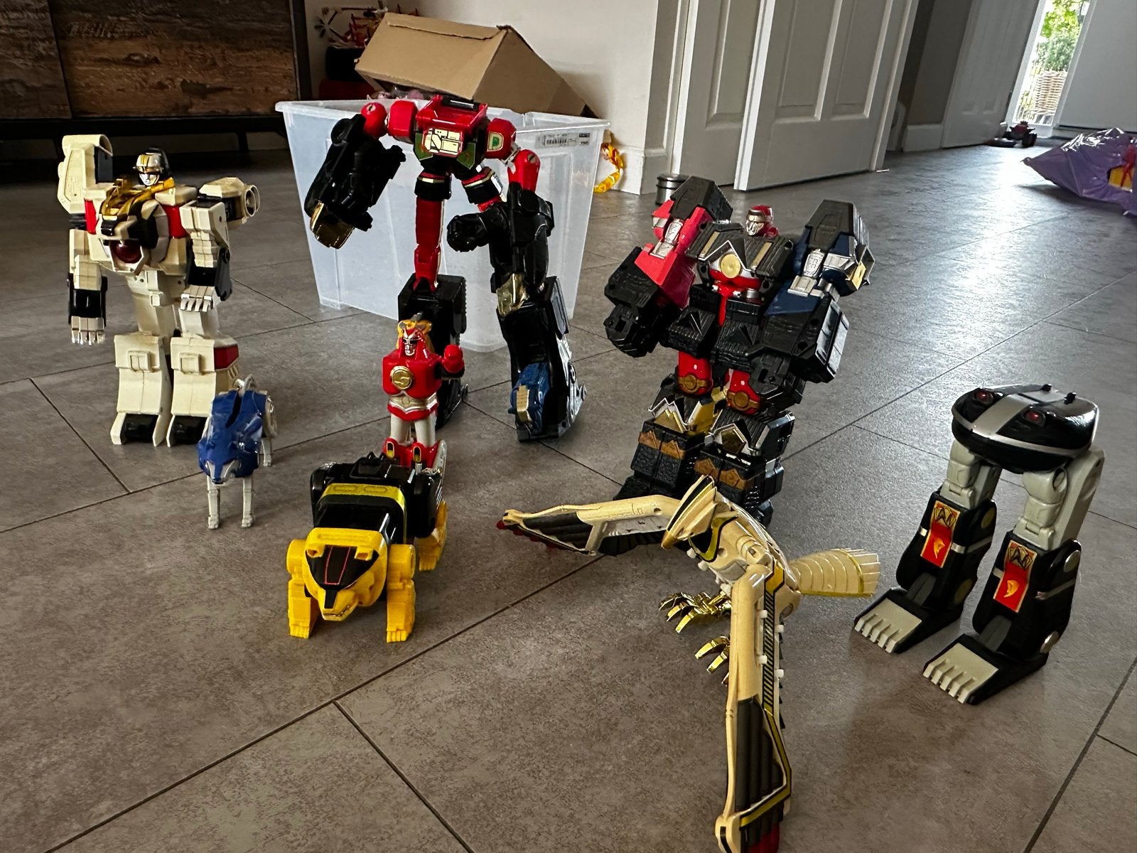 Power Rangers Megazord en Zords speelgoedset, Ophalen, Gebruikt