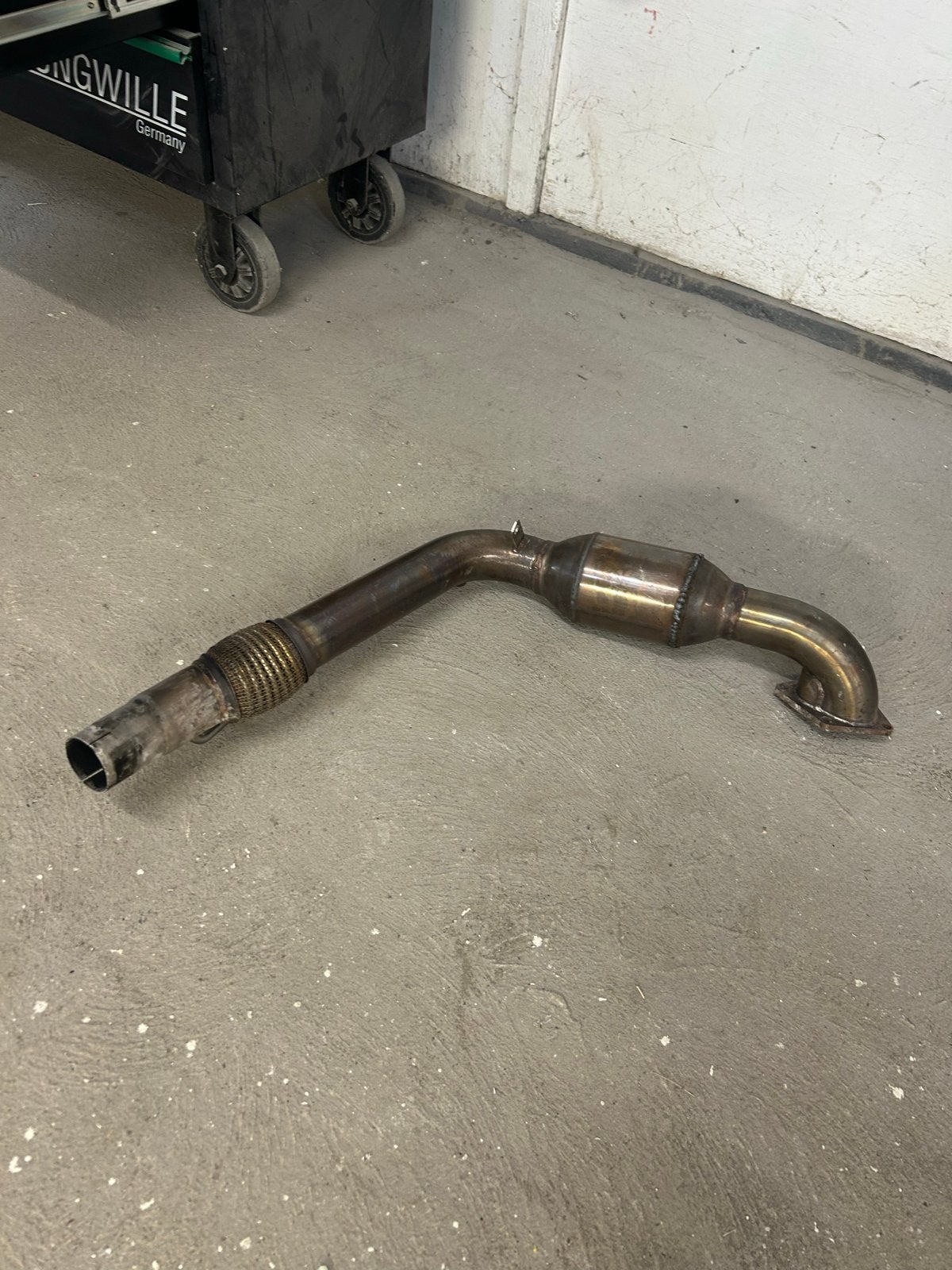 Downpipe sport cat gti golf 7, Auto-onderdelen, Uitlaatsystemen, Ophalen of Verzenden, Gebruikt