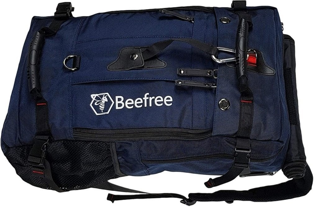 Beefree rugzak, 40 tot 60 cm, 30 cm of meer, Blauw, Minder dan 35 cm