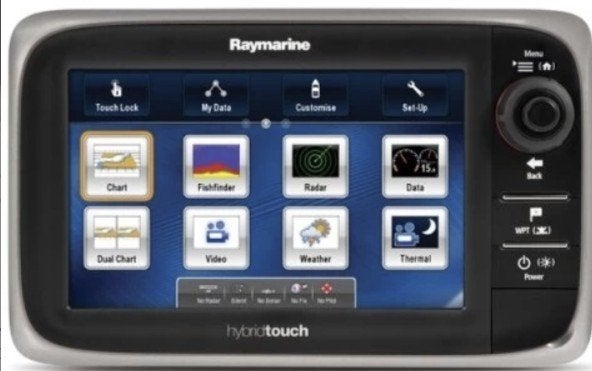 Raymarine E7 multifunctioneel display, Watersport en Boten, Ophalen, Gebruikt, Kaartplotter of Fish Finder