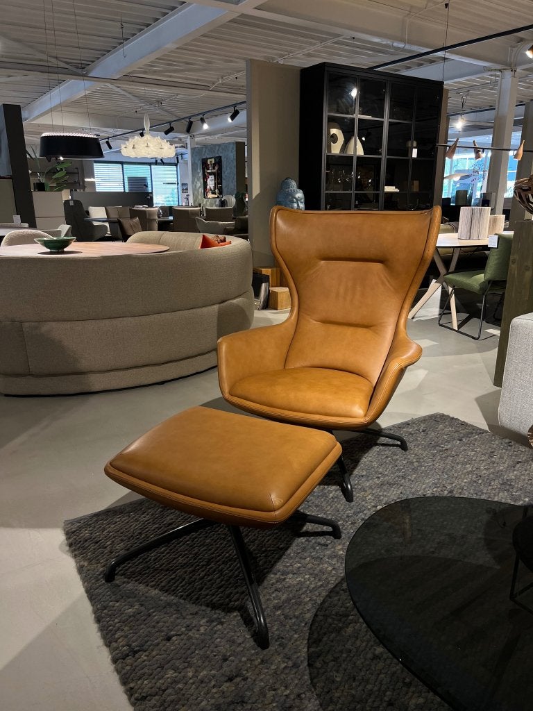 Eyye Puuro Fauteuil & Poef | Leer Cave Loston