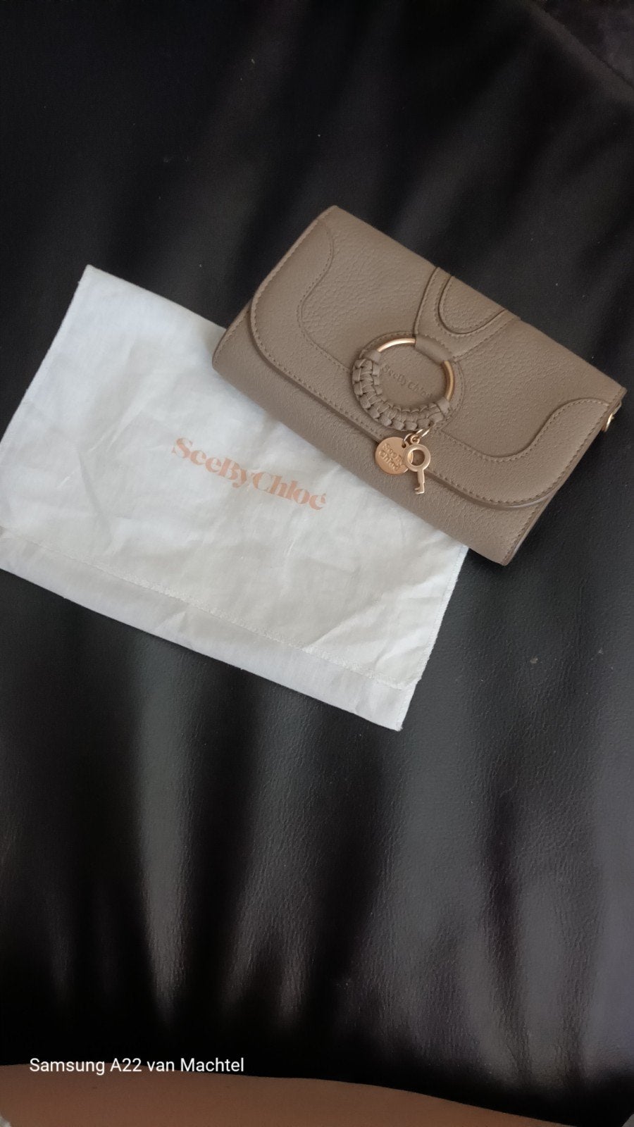 See by Chloé Hana schoudertasje - Taupe, Sieraden, Tassen en Uiterlijk, Ophalen of Verzenden, Zo goed als nieuw, Overige kleuren