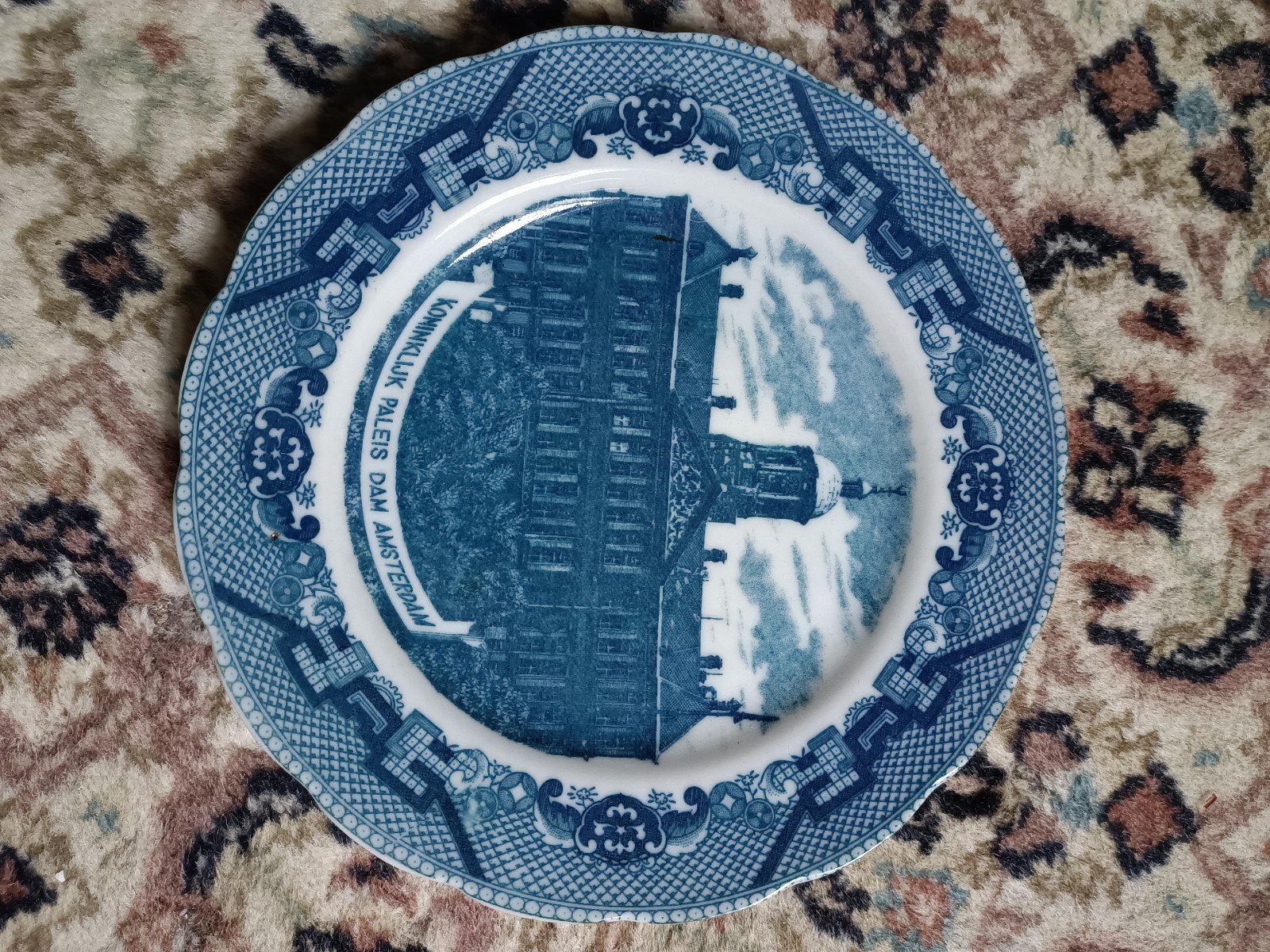 Delfts Blauw Sierbord Koninklijk Paleis Amsterdam, Ophalen