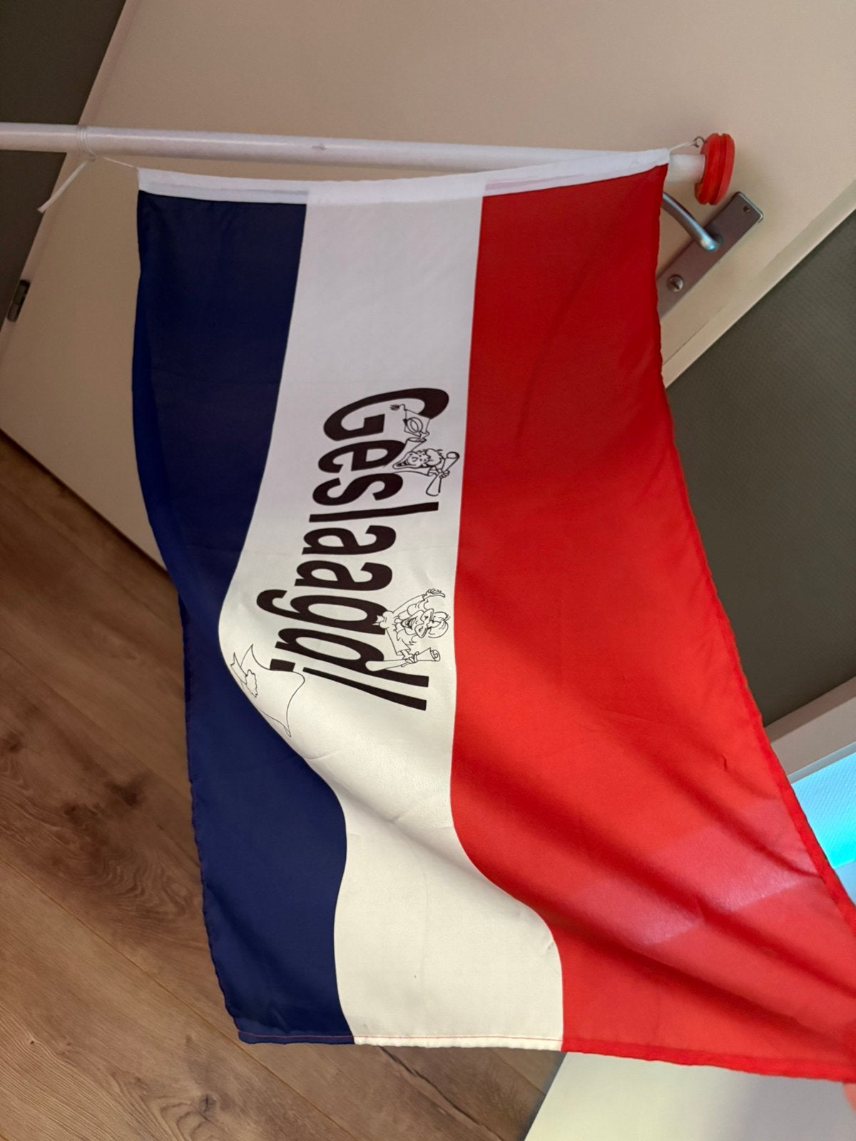 Geslaagd vlag met stok, Diversen, Ophalen of Verzenden, Zo goed als nieuw