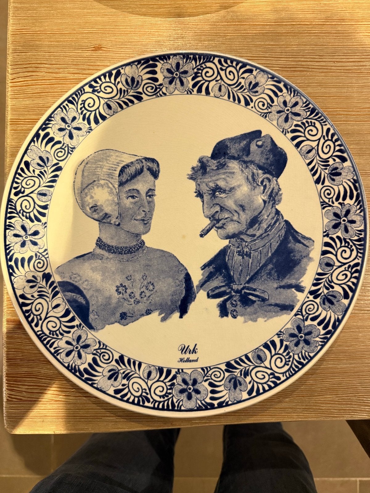 Delftblauw Urk sierbord, Ophalen of Verzenden