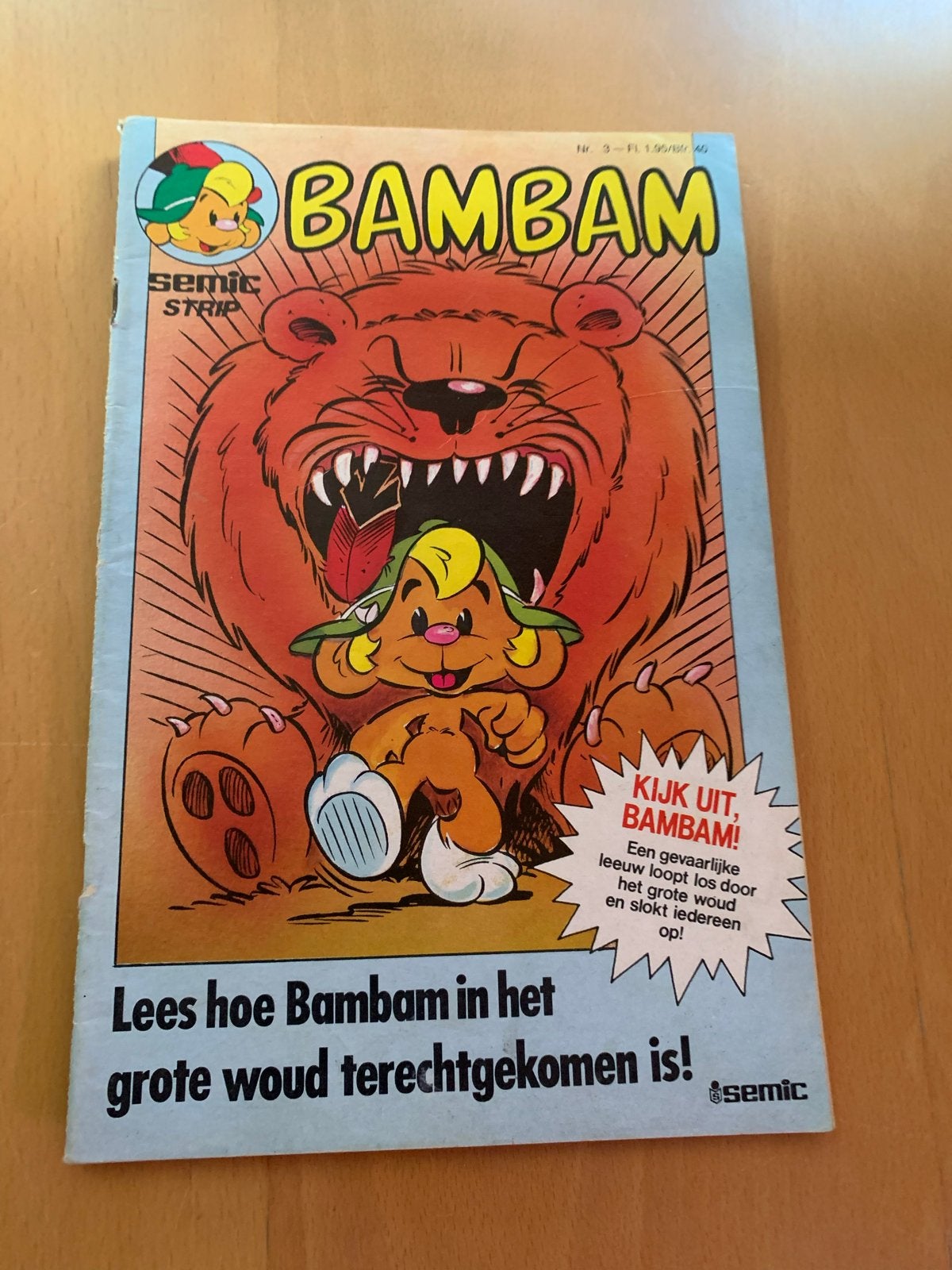 Bambam Stripboek Nr. 3 - Avontuur in het grote woud, Eén stripboek, Ophalen of Verzenden, Gelezen