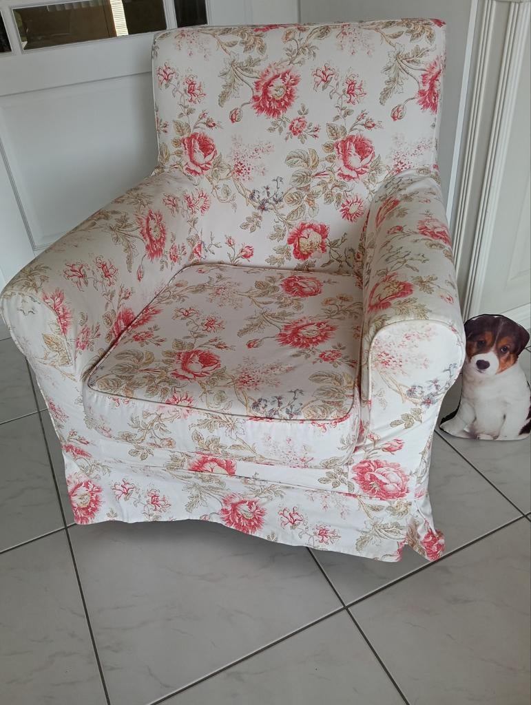 Fauteuil jennylund en extra zandkleurige hoes, Huis en Inrichting, Ophalen, Gebruikt, 75 tot 100 cm, 75 tot 100 cm