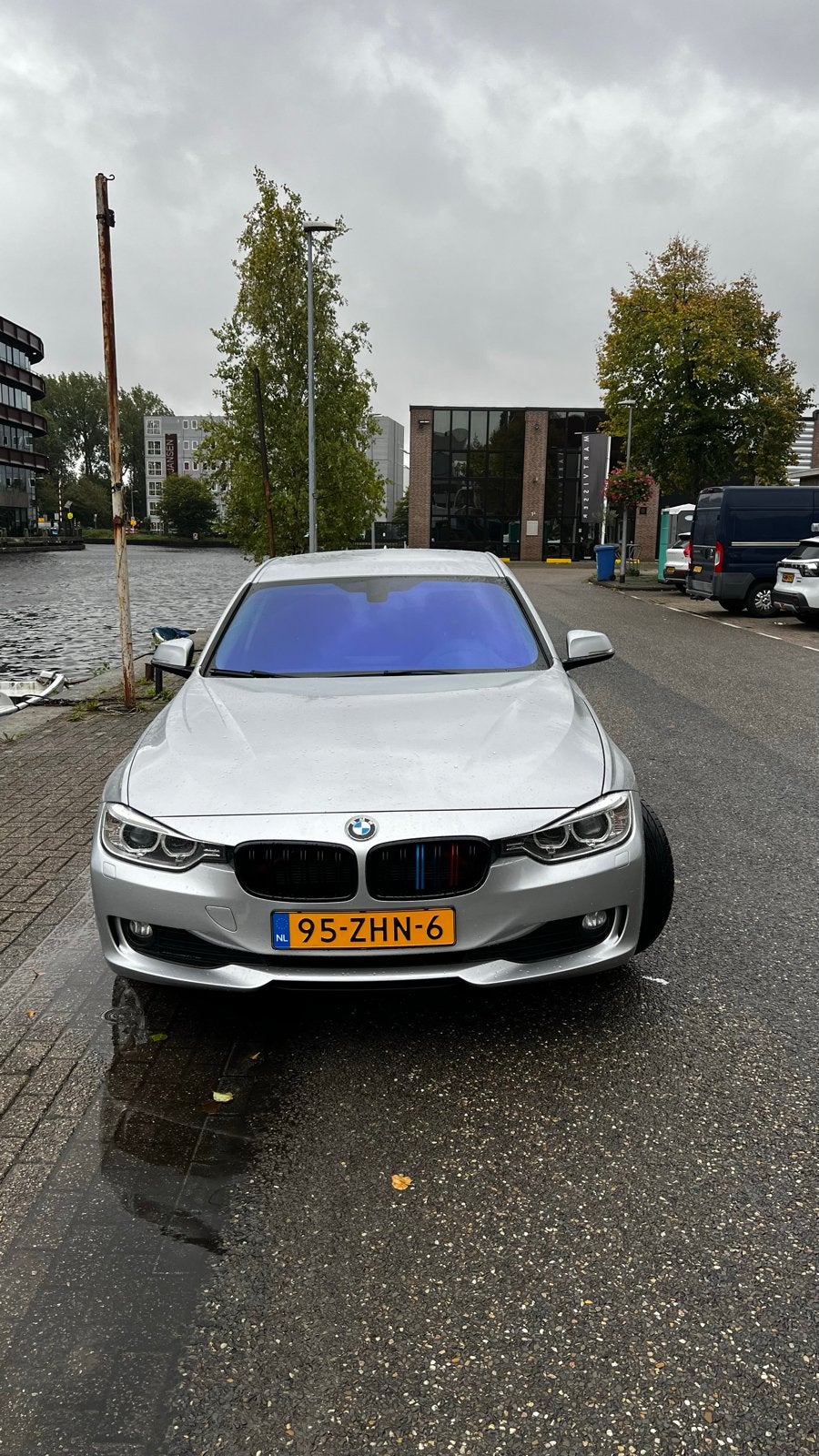 BMW 3-Serie 2.0 320D EDE 2012 Grijs, Auto's, Euro 5, 1995 cc, Zwart, 4 cilinders