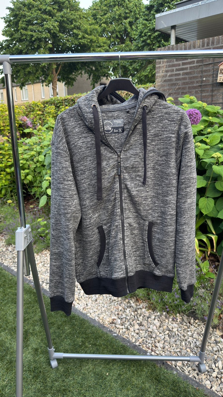 Tom Tompson Denim Hoodie - Maat XL, Ophalen of Verzenden, Gedragen, Maat 56/58 (XL), Grijs