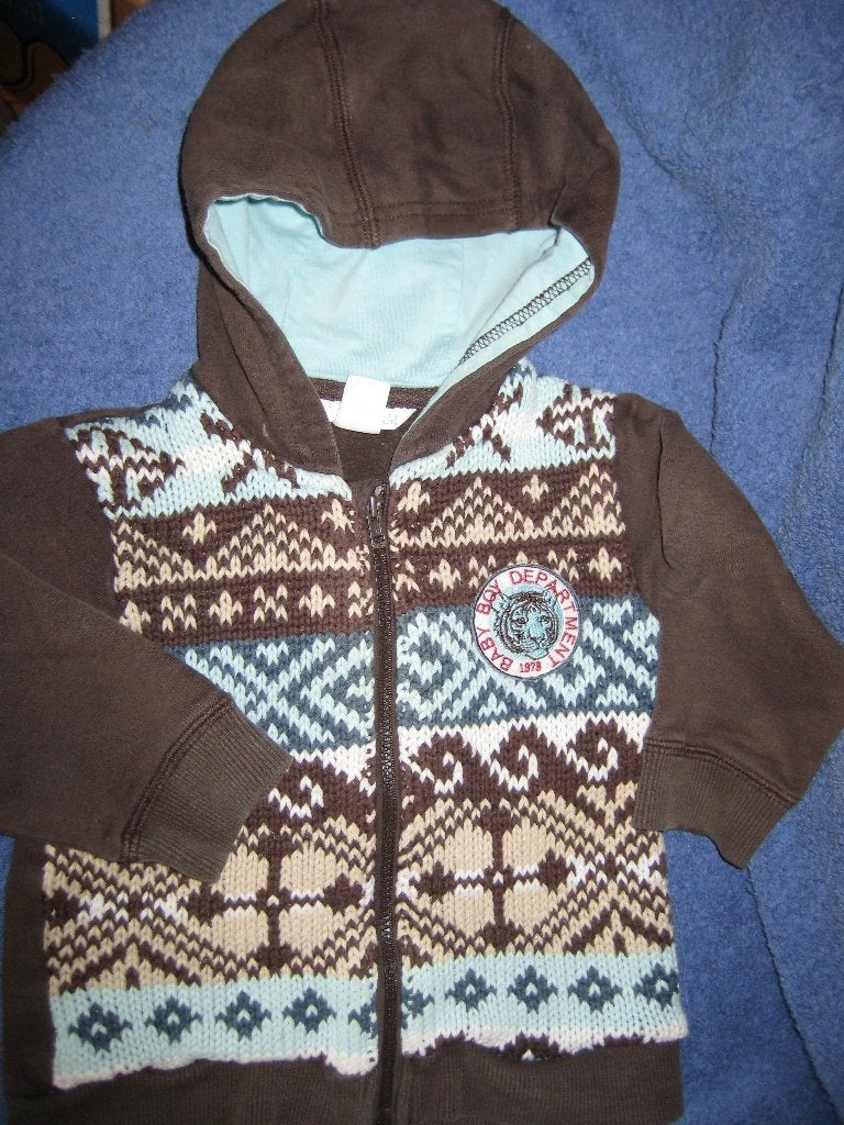Jongenvestje, 80, met capouchon, H+M  (427), Kinderen en Baby's, Babykleding | Maat 80, Ophalen of Verzenden, Zo goed als nieuw