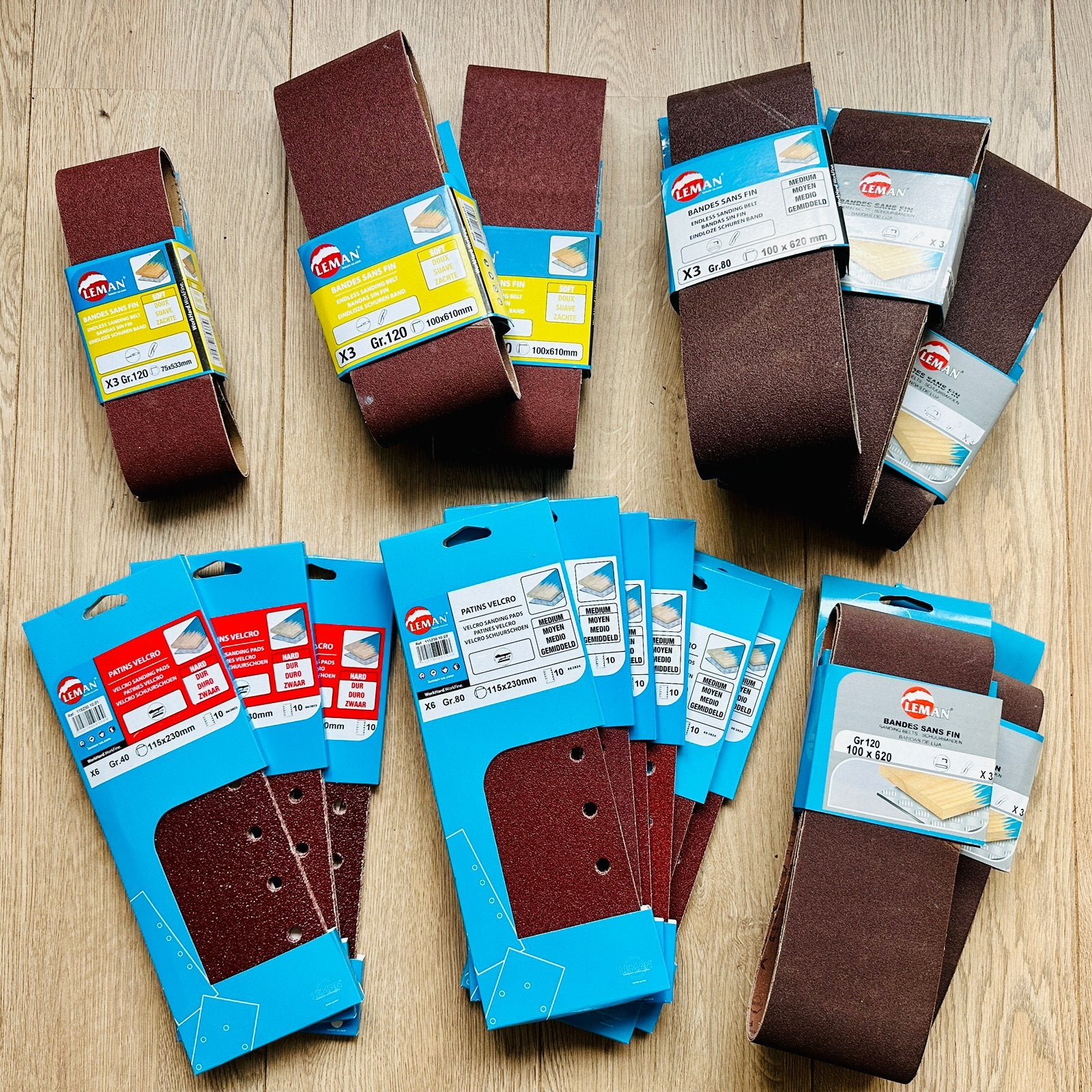 Leman Diverse multipacks schuurpapier - Nieuw!, Ophalen of Verzenden, Nieuw