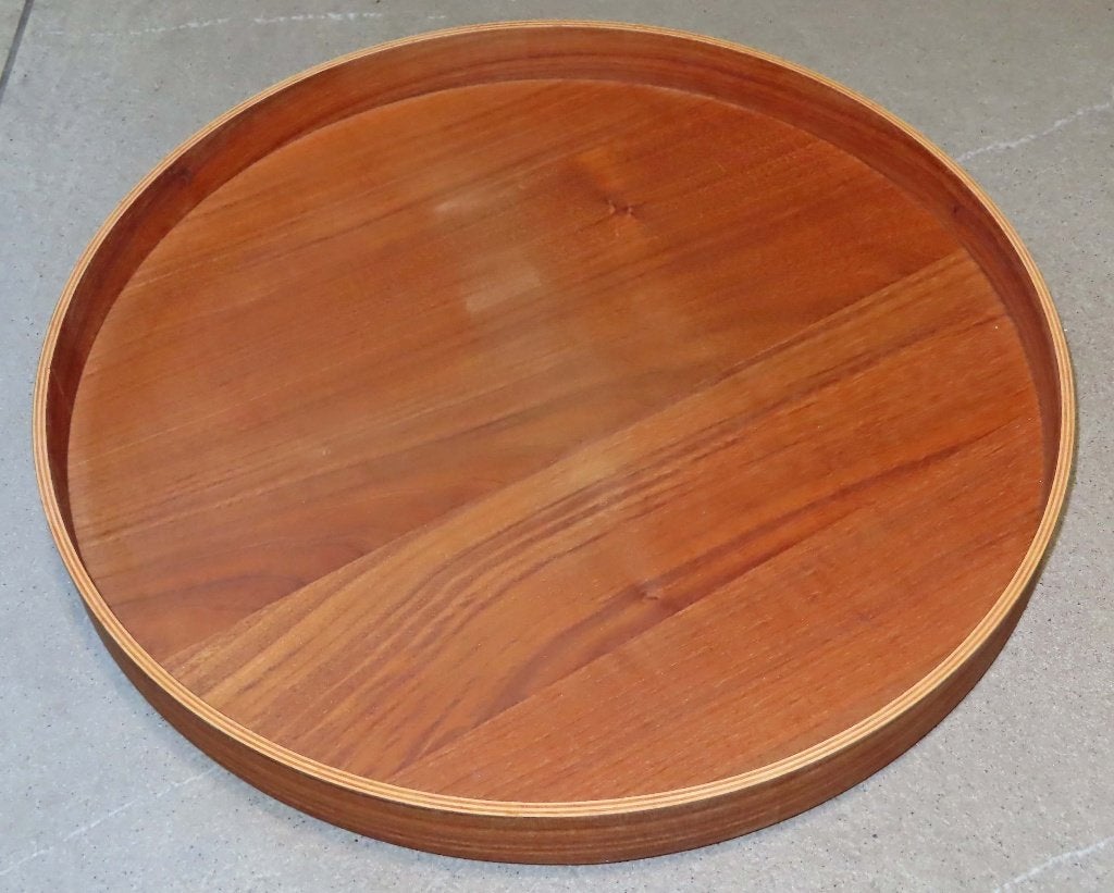 Ikea dienblad Ombonat, walnoot, diameter 42 cm, nieuw, Rond, Nieuw, Ophalen of Verzenden, Dienblad