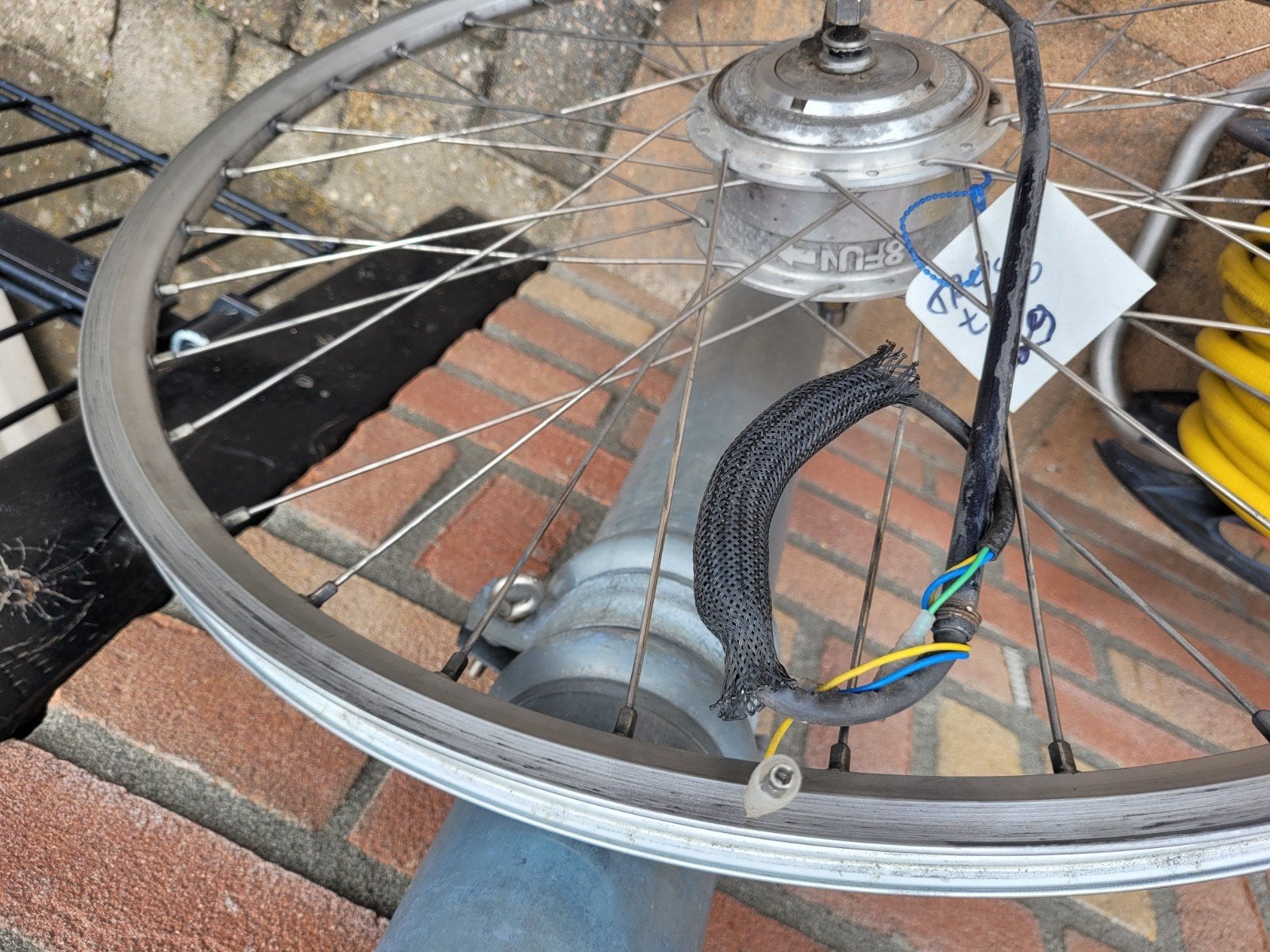 voorwiel motor rih omega 2 en 1 bagagedrager., Ophalen of Verzenden, Gebruikt