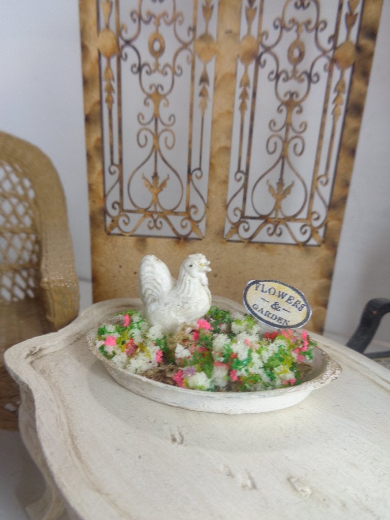 Brocante tafereeltje.......Poppenhuis 1:12.. (Fotonr V15), Ophalen of Verzenden, Nieuw, Poppenhuis