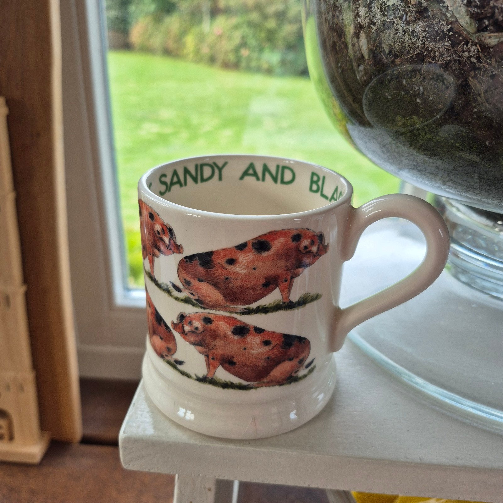 Emma Bridgewater mok 0.5 1/2pt Oxfordshire Sandy and Black, Nieuw, Emma Bridgewater, Overige stijlen, Aardewerk