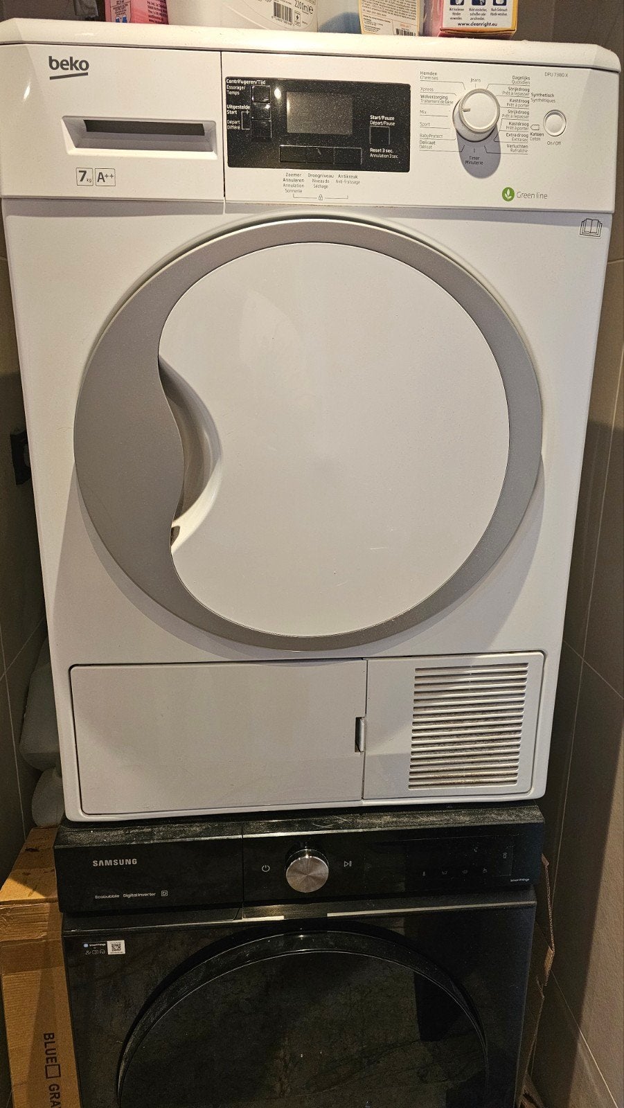 Beko Condensdroger 7 kg A++, Ophalen