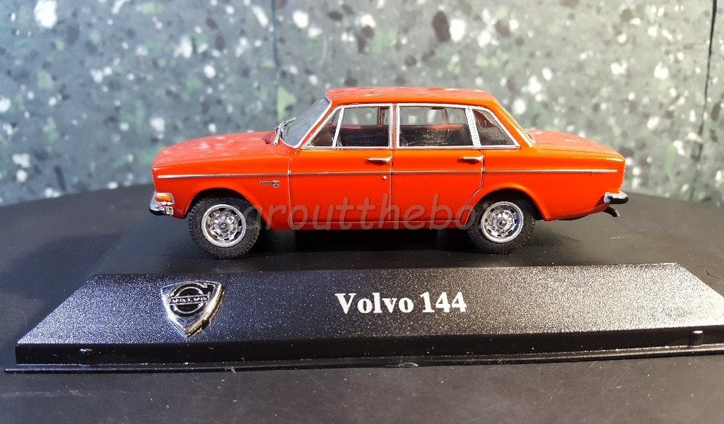 Volvo 144 oranje 1:43 Atlas, Verzenden, Nieuw, Auto, Overige merken