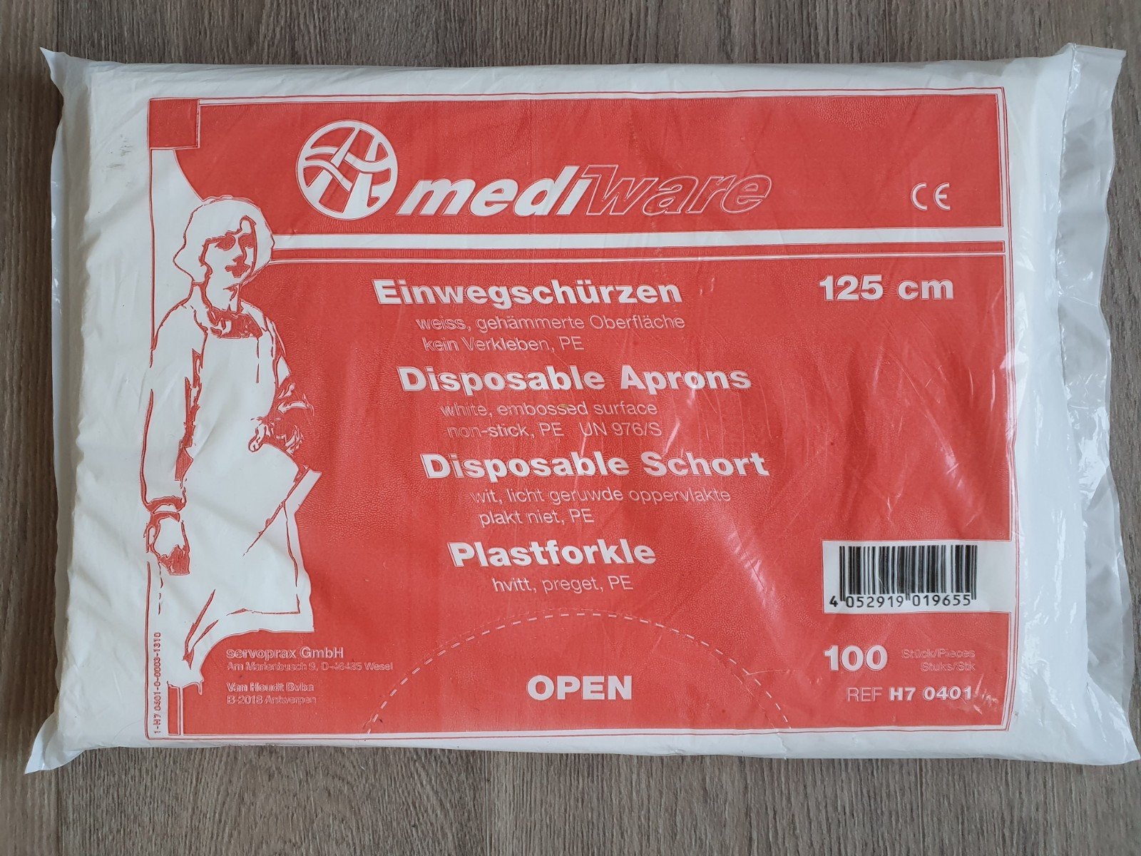 Plastic schorten 100 stuks, Overige thema's, Overige typen, Nieuw, Ophalen of Verzenden