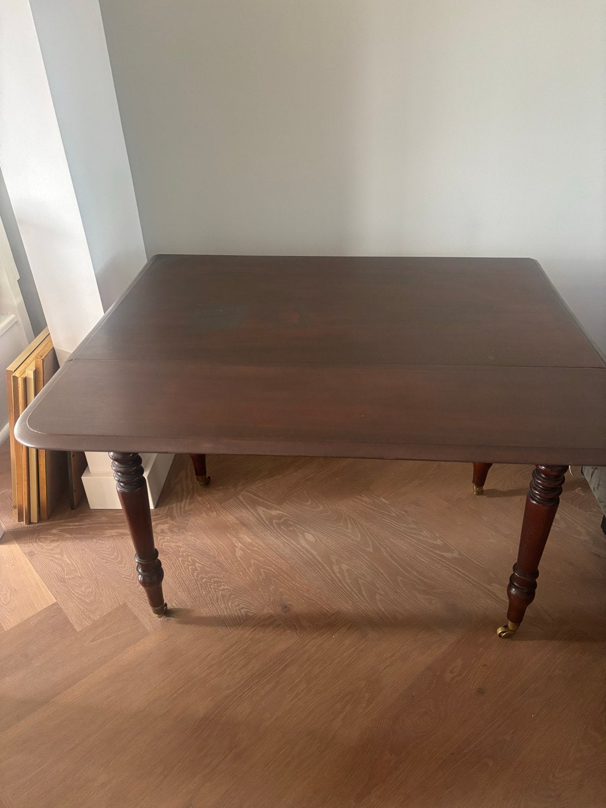 Engelse hangoor tafel met lade  maten zie beschrijving, Ophalen of Verzenden