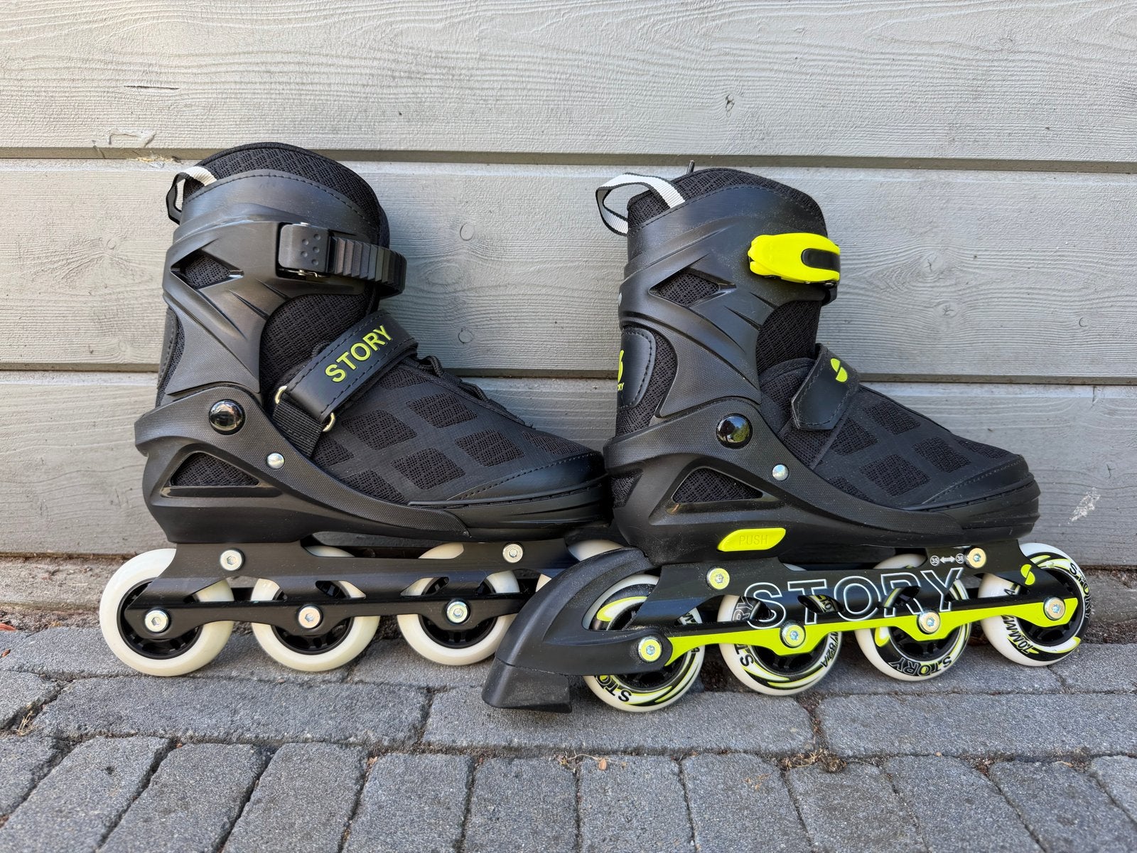 Story verstelbare inline skates, maat 35-38, Sport en Fitness, Schaatsen, Ophalen of Verzenden, Gebruikt, Overige typen, Overige merken