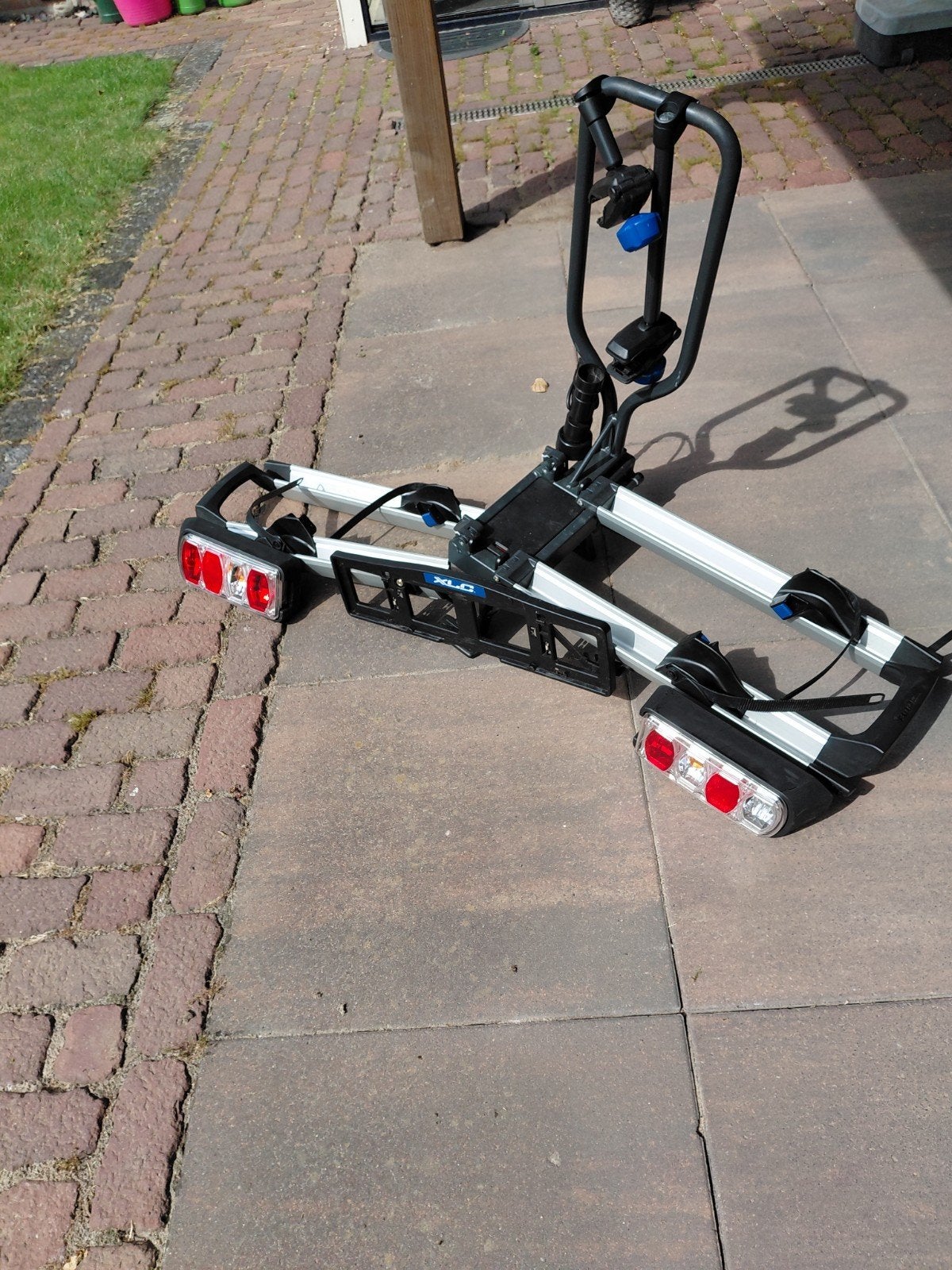 Tlc azura fietsendrager  GEBROKEN links, Ophalen, Gebruikt, 2 fietsen, Trekhaakdrager