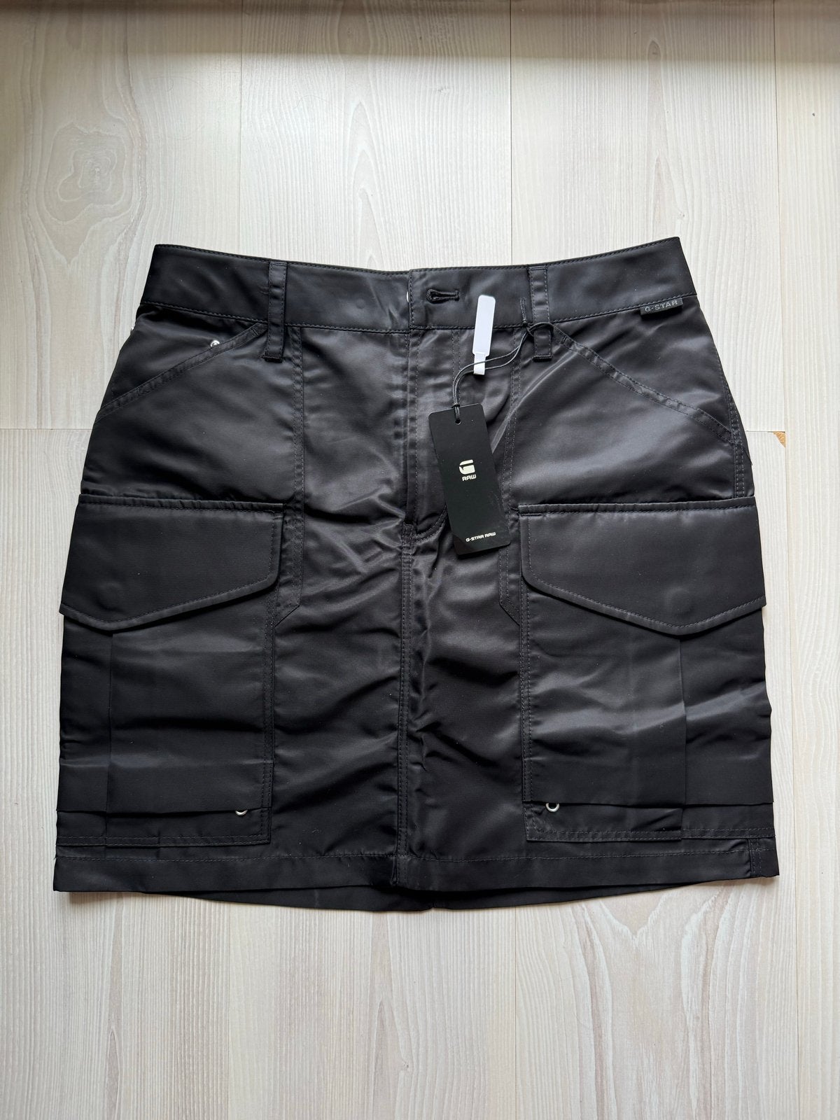 Nieuwe G-Star Cargo Mini Rok - Maat 26 (XS), Zwart, Nieuw, Ophalen of Verzenden, Maat 34 (XS) of kleiner