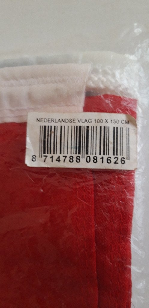 Nieuw Nederlandse vlag in verpakking 100 x 150, Ophalen of Verzenden, Nieuw