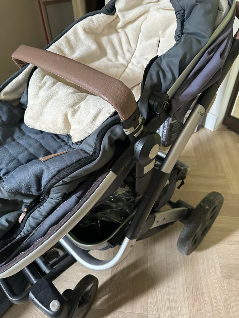 Joolz Geo Mono Quadro Blu Kinderwagen, Gebruikt, Combiwagen, Met reiswieg, Ophalen