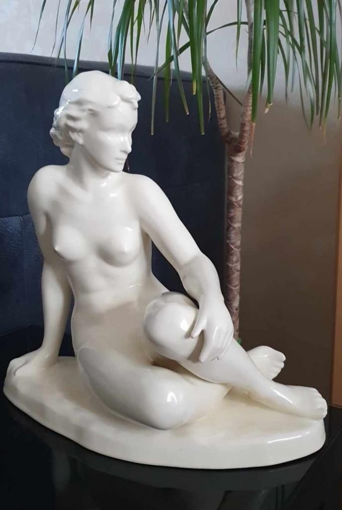 Antieke. CORTENDORF Duitse Grote Beeld. Jaar 1930., Antiek en Kunst, Ophalen of Verzenden