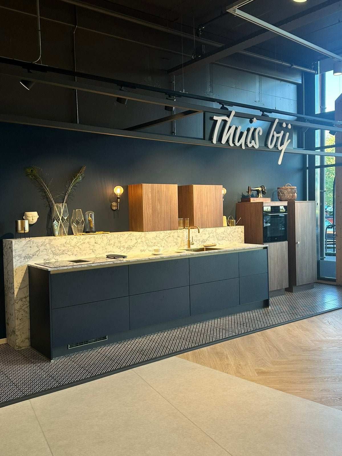 Bruynzeel keuken indigoblauw, Ophalen, Blauw, Nieuw, Enkelwandige keuken